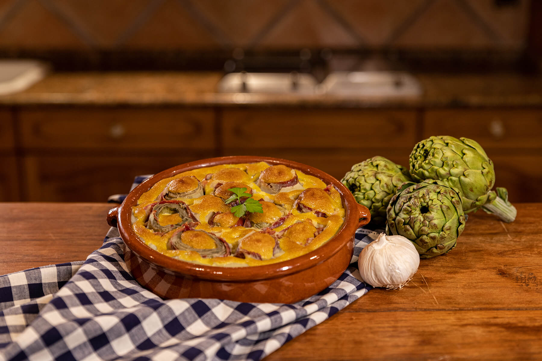 Alcachofas gratinadas