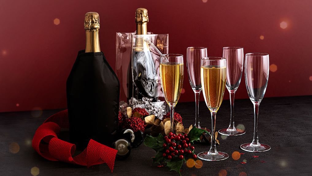 Copas navideñas para un brindis mágico