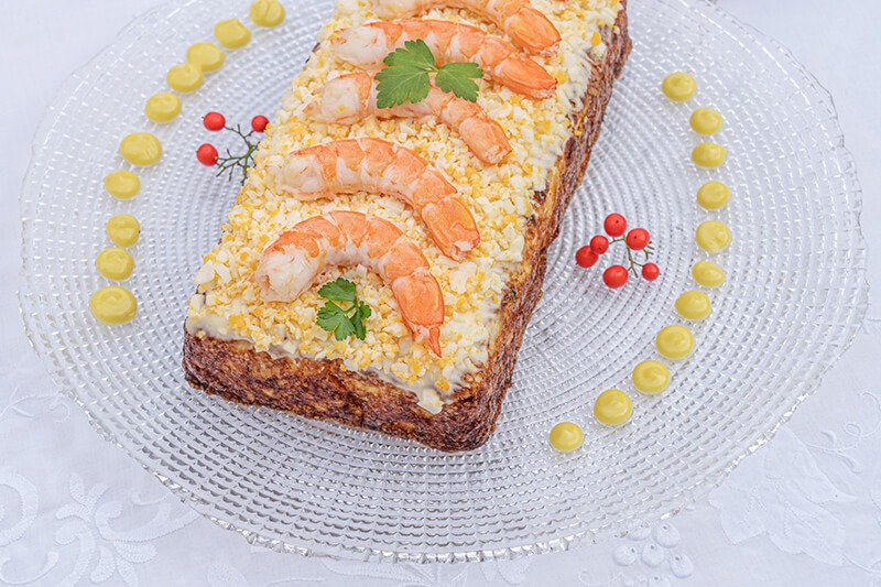 Pudin de merluza y gambas2