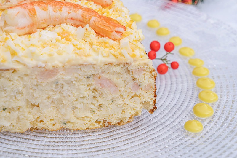 Pudin de merluza y gambas3