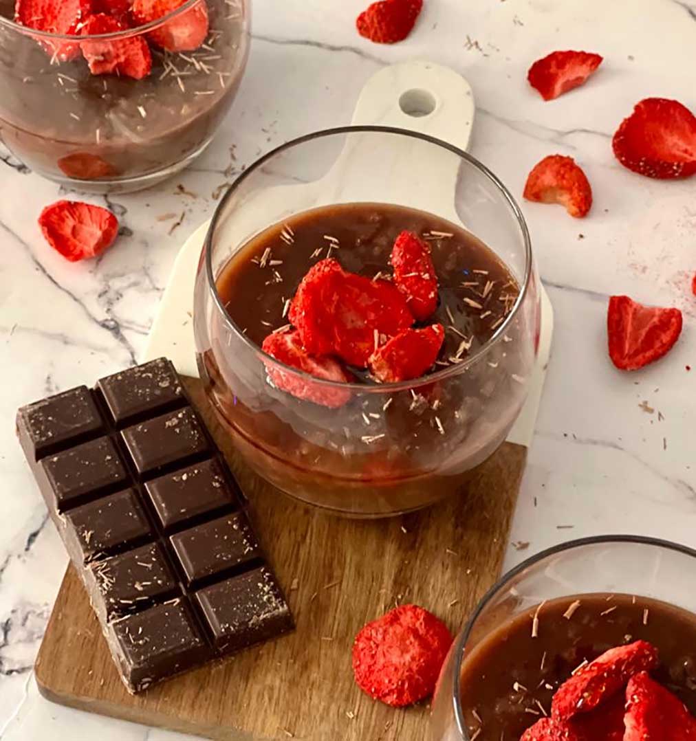 Arroz con leche de chocolate vegano