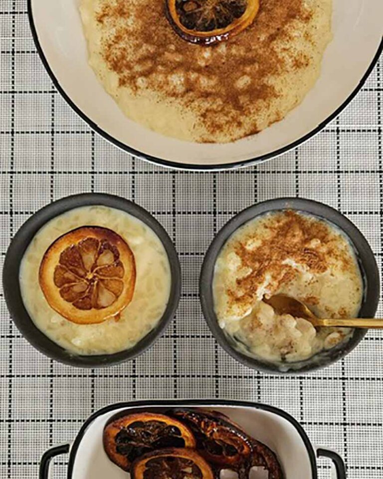Arroz con Leche y Limón Confitado
