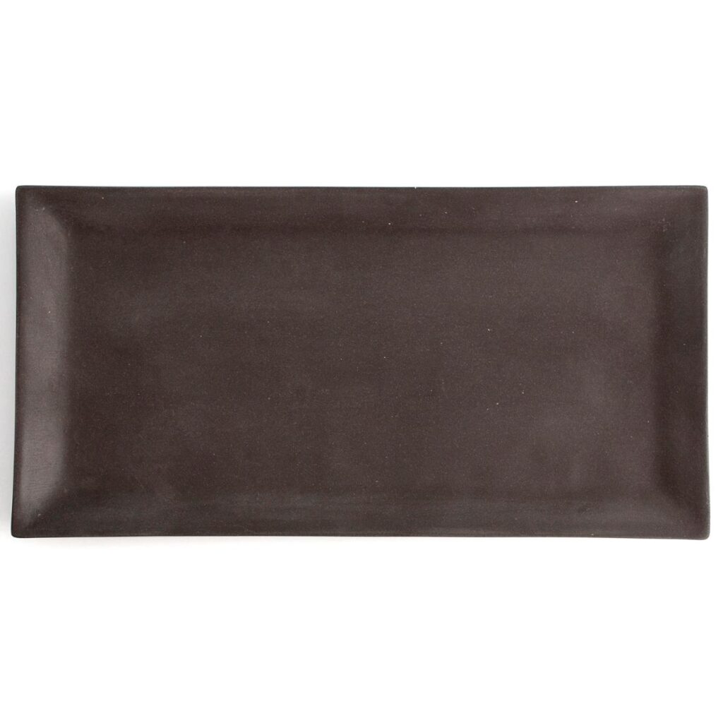 Bandeja rectangular gres 30x15cm mineral gres Quid