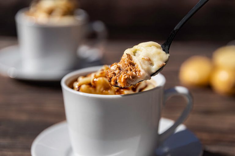 Cappuccino de patata con vinagre balsámico