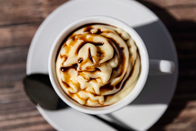 Cappuccino de patata con vinagre balsámico