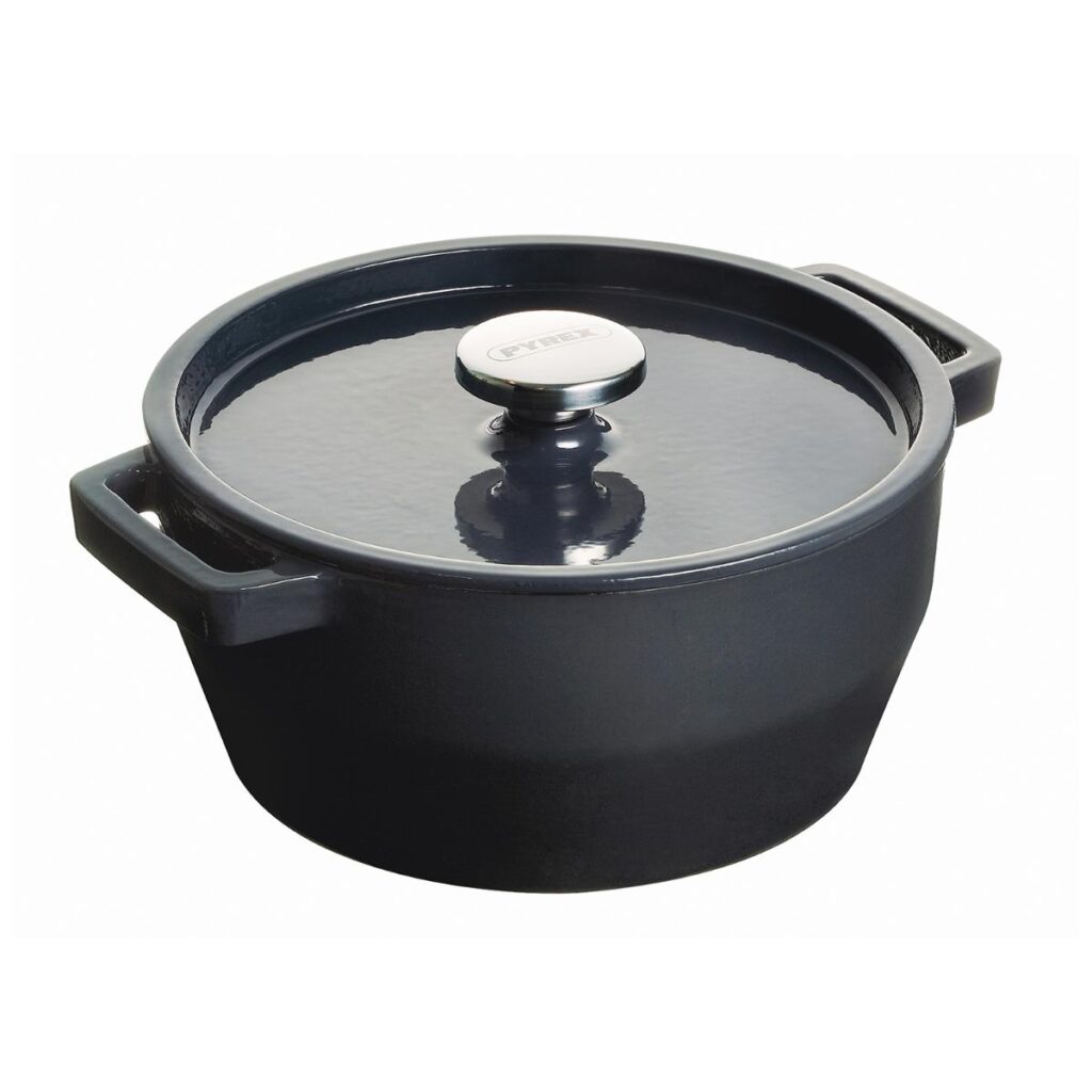 Cacerola redonda 28cm hierro gris Slow Cook Pyrex