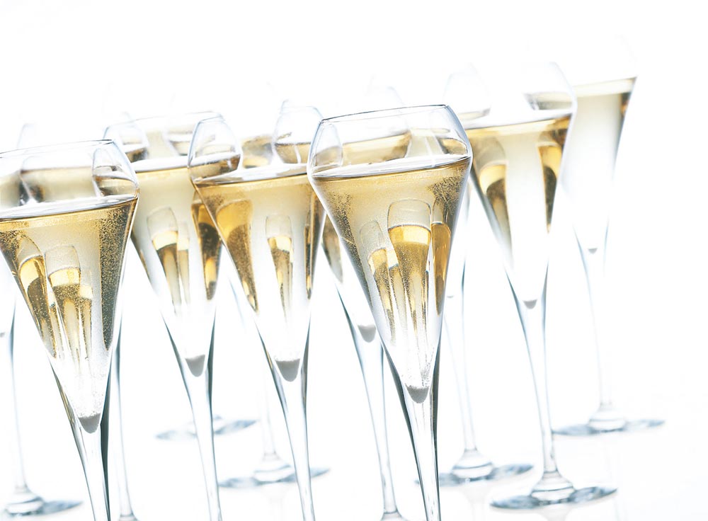 ¿Cómo debe ser la copa de champagne?