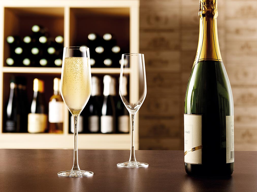 ¿Cómo debe ser la copa de champagne?