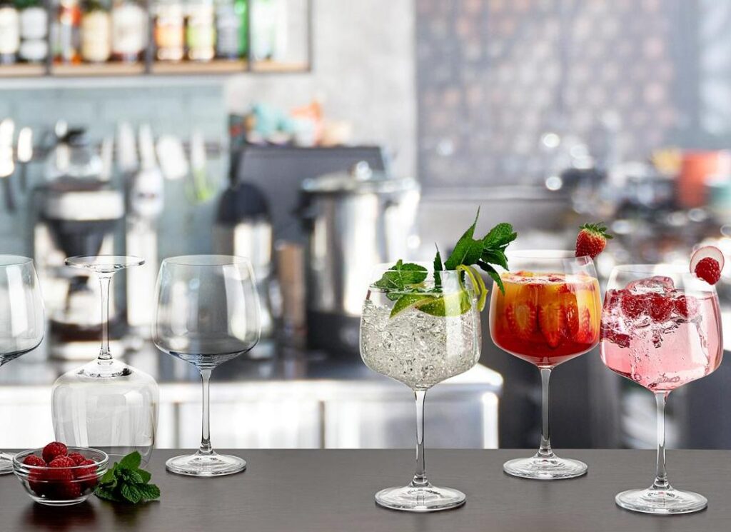 copas de cristal de Bohemia para combinado