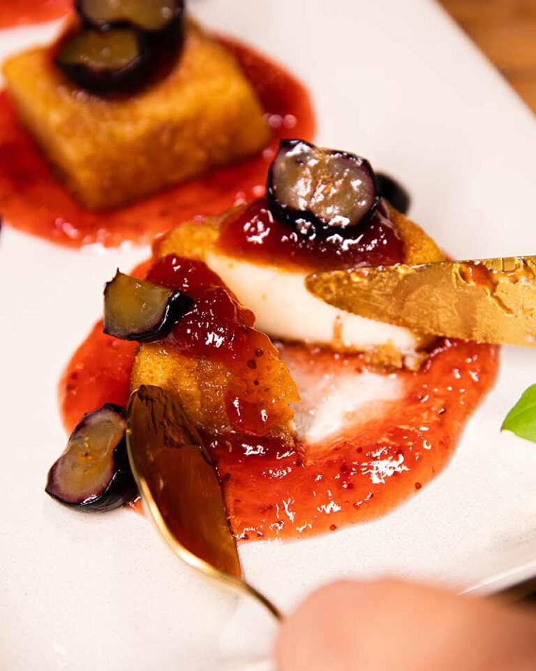 Receta de croqueta de tarta de queso sin horno con arándanos