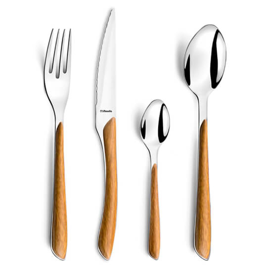 CUBERTERÍA 24 PIEZAS ECLAT MADERA AMEFA