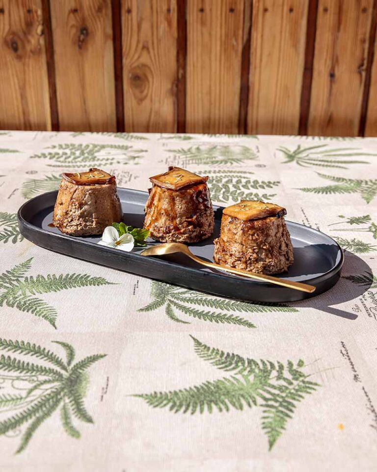 Flan de boletus al Pedro Ximénez en olla rápida