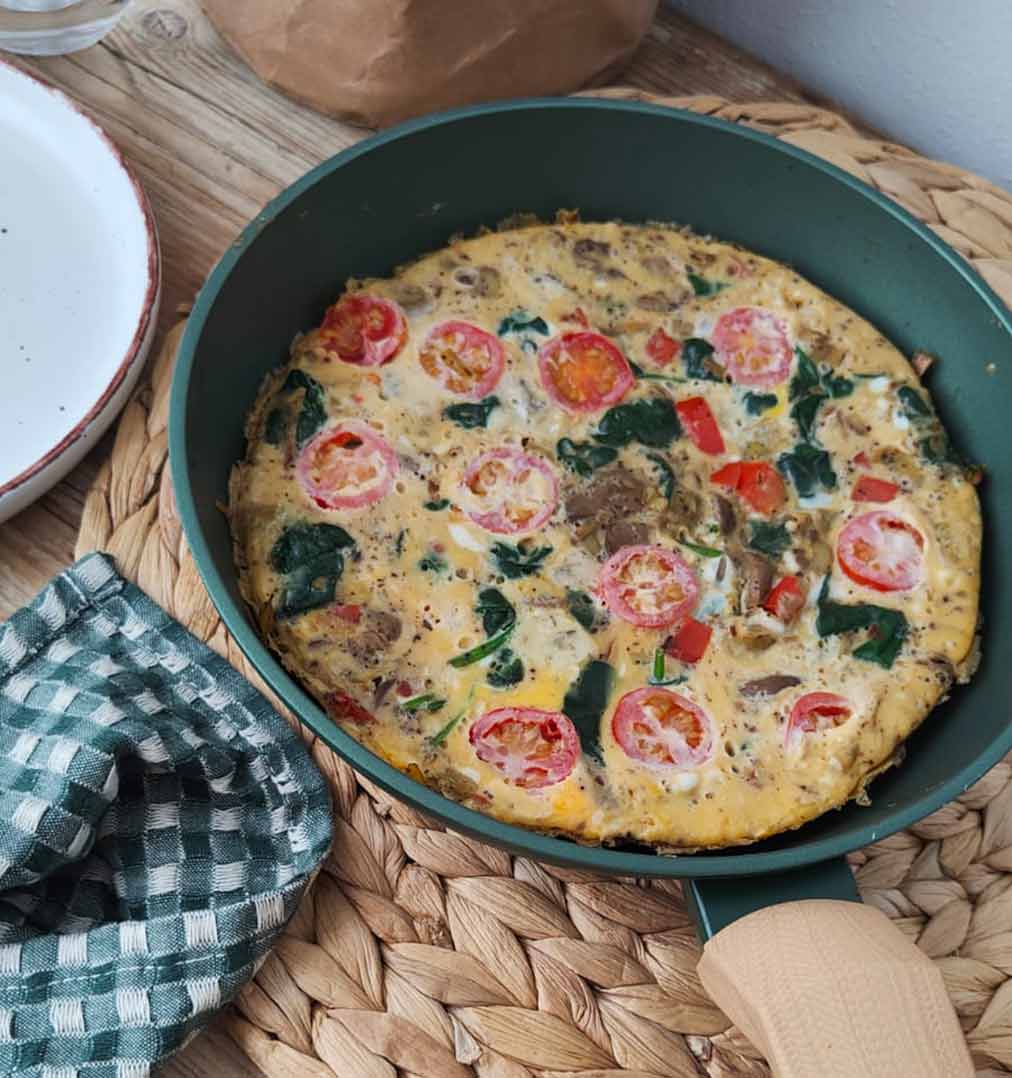 Frittata de Verduras en Sartén: Saludable y Rápida