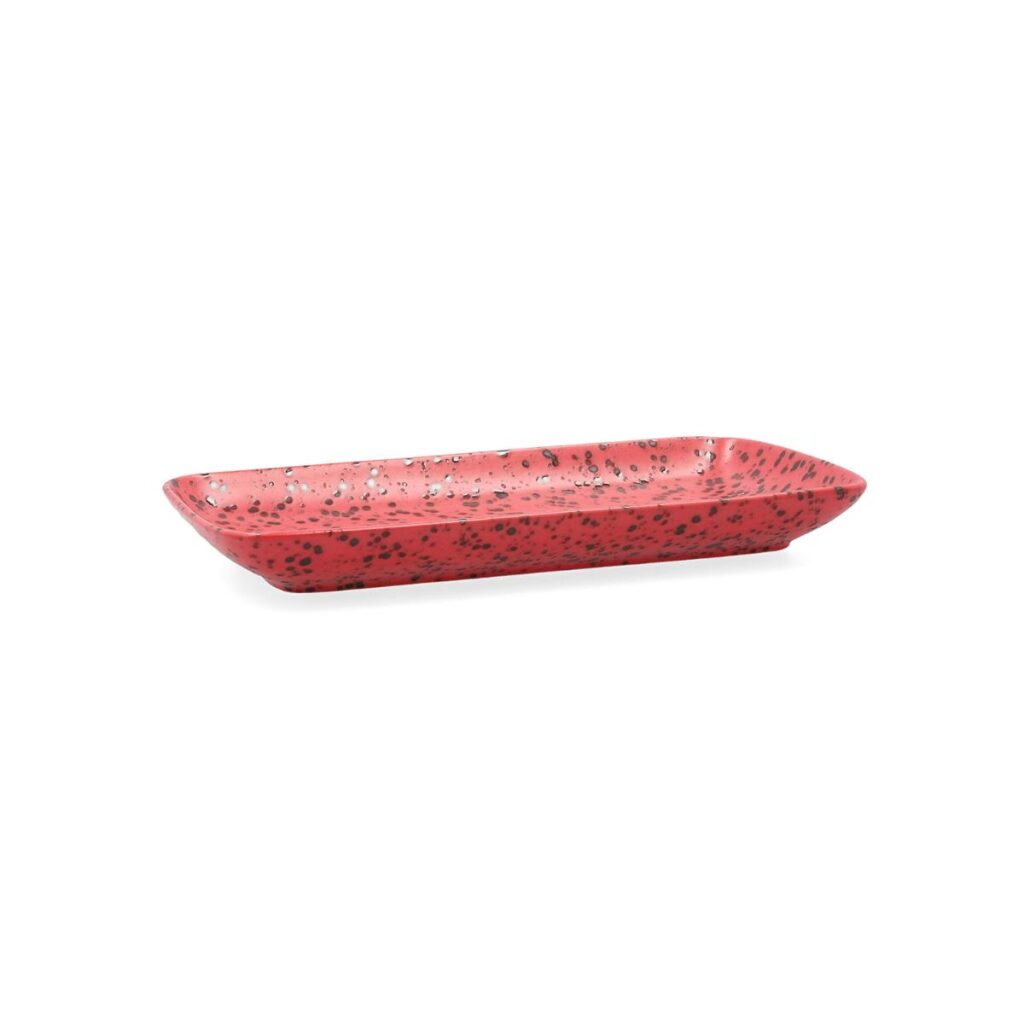 FUENTE RECTANGULAR 28X14 CM OXIDE ROJO ARIANE