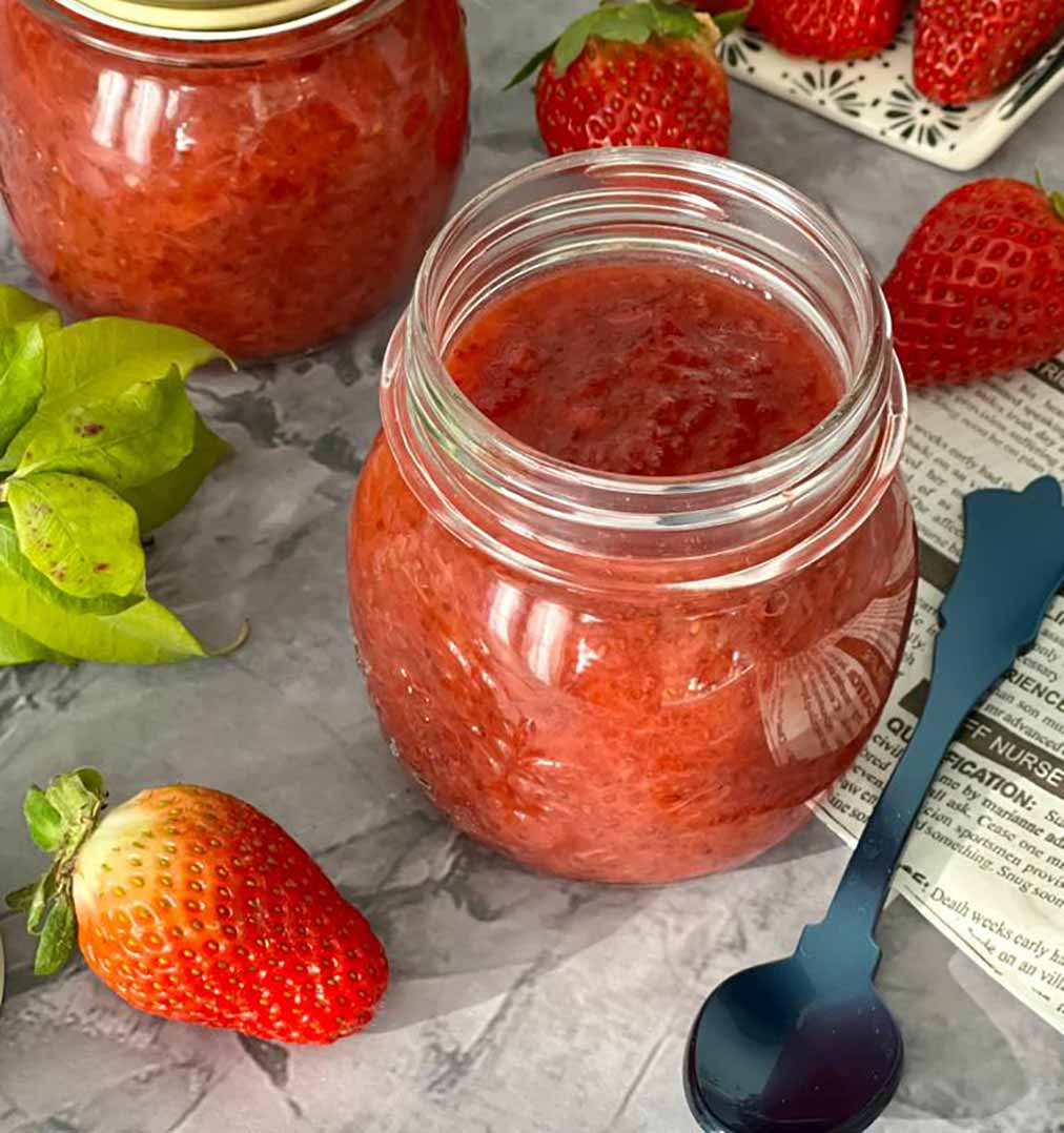 Mermelada de fresa y chía SIN azúcar