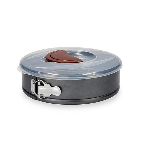 molde desmontable para hornear el bizcocho de manzana y almendras