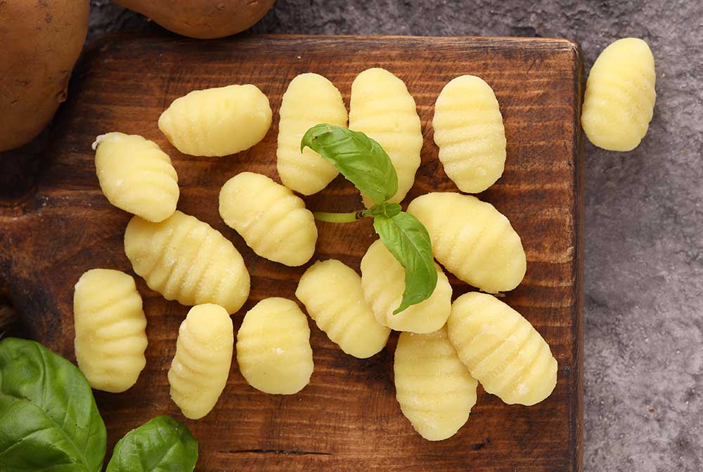 Gnocchi mozzarella pasta italiana receta italiana