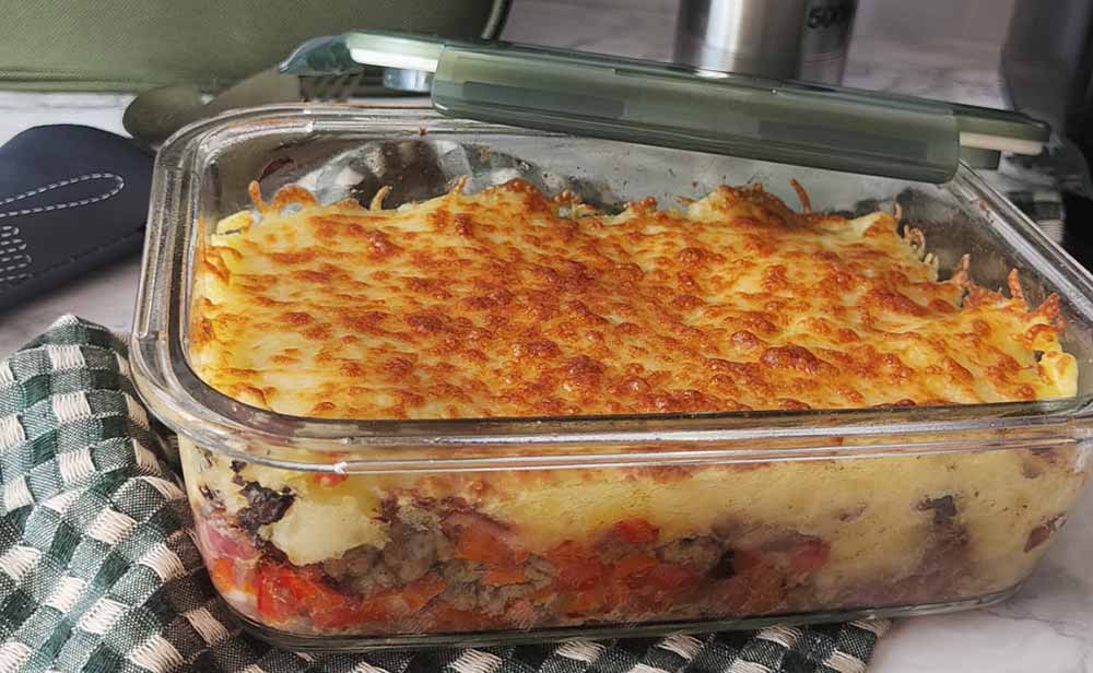 ¡Al rico táper! Pastel de Carne en Freidora de aire