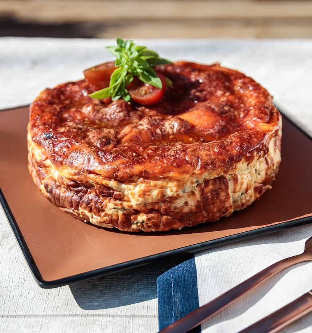 Receta rápida de pastel de verduras con queso al horno