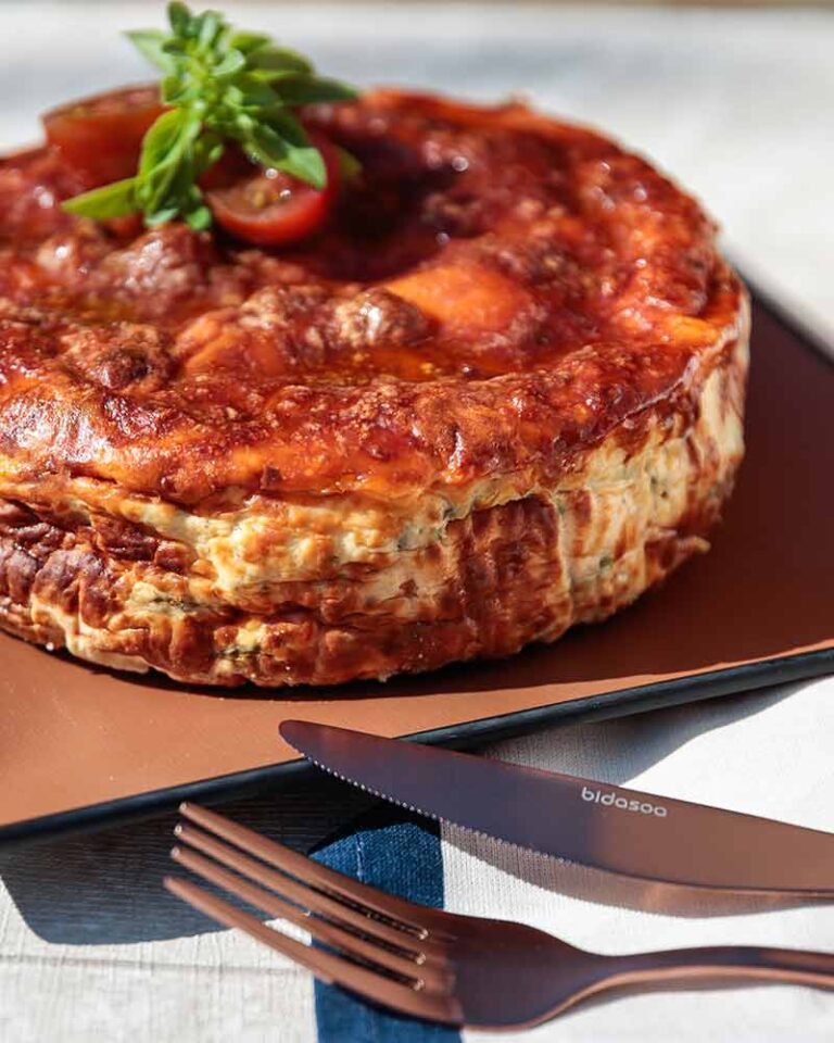 Receta rápida de pastel de verduras con queso al horno