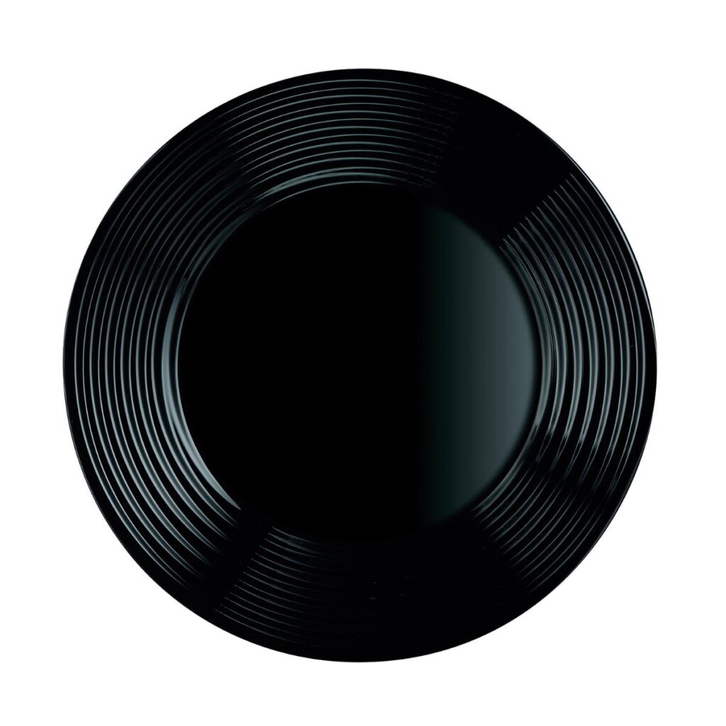 PLATO LLANO 25 CM HARENA NEGRO LUMINARC