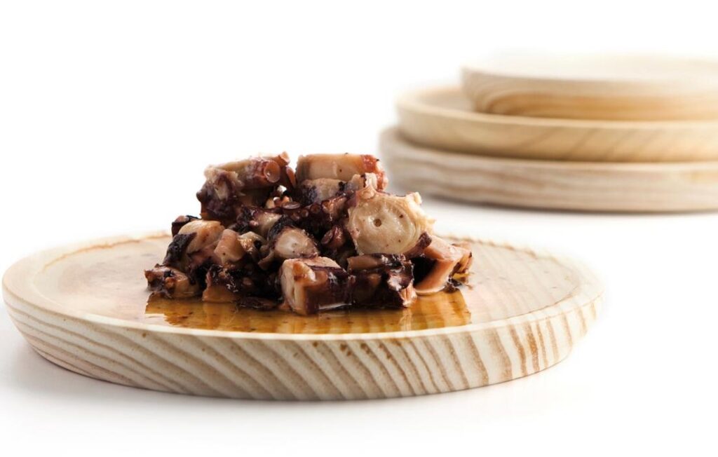 platos de madera para pulpo Quid Professional