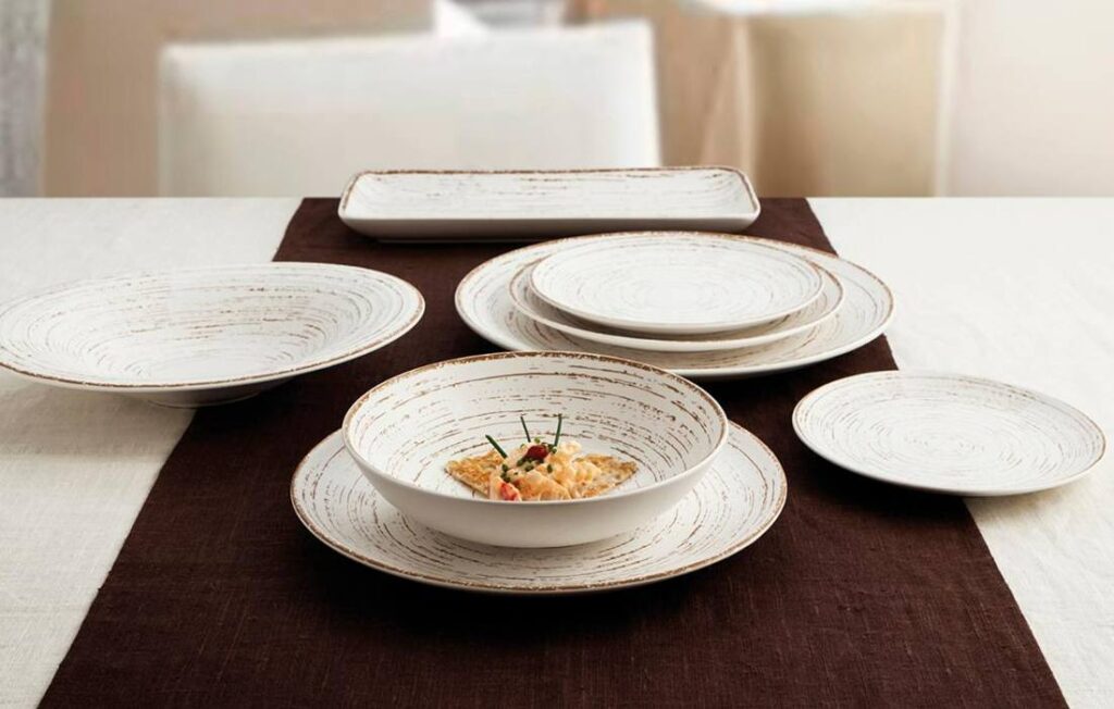 Porcelana fina blanca Tornado White Ariane