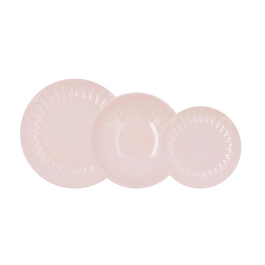 vajilla 18p romantic rosa bidasoa para tu bizcocho