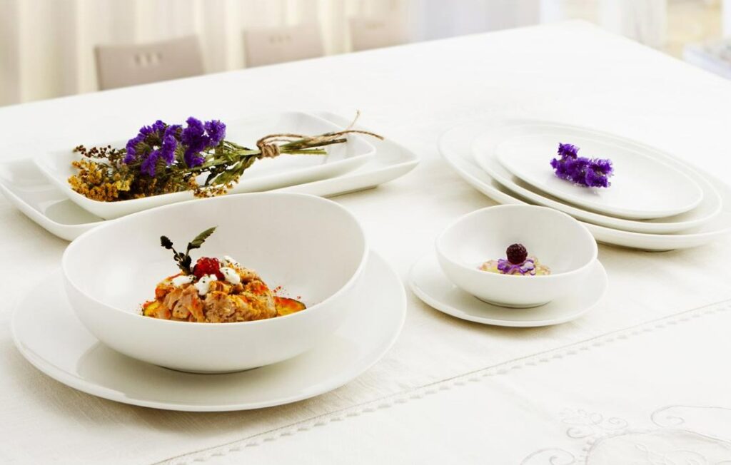 Porcelana fina blanca Ariane